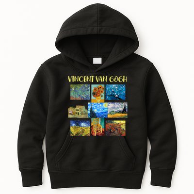 Vincent Van Gogh Masterpiece Art Apparel Kids Hoodie