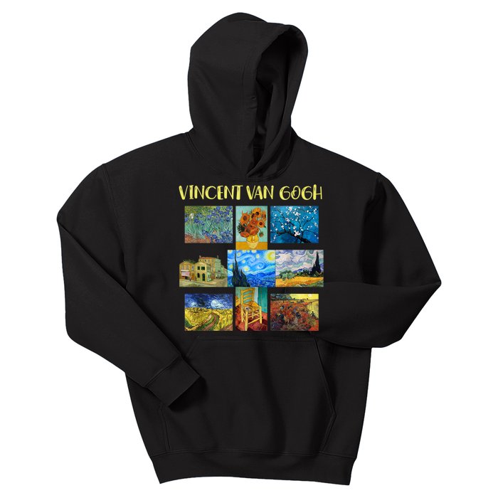 Vincent Van Gogh Masterpiece Art Apparel Kids Hoodie