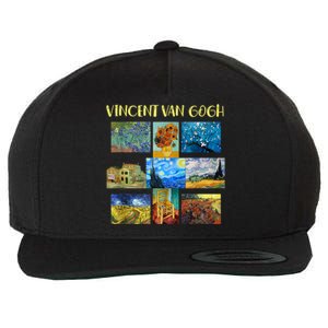 Vincent Van Gogh Masterpiece Art Apparel Wool Snapback Cap