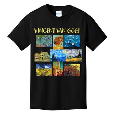 Vincent Van Gogh Masterpiece Art Apparel Kids T-Shirt