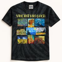 Vincent Van Gogh Masterpiece Art Apparel Kids Tie-Dye T-Shirt