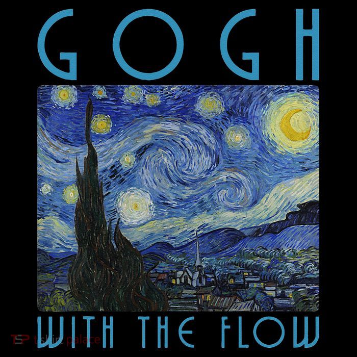 Vincent Van Gogh With The Flow Artist Humor Pun Impact Tech Backpack