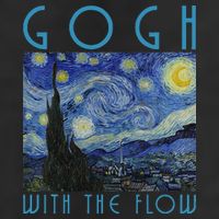 Vincent Van Gogh With The Flow Artist Humor Pun Adult Drive Performance Visor