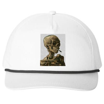 Vintage Van Gogh Skullgiftvan Gogh Head Of A Skeleton Halloween Cute Gift Snapback Five-Panel Rope Hat