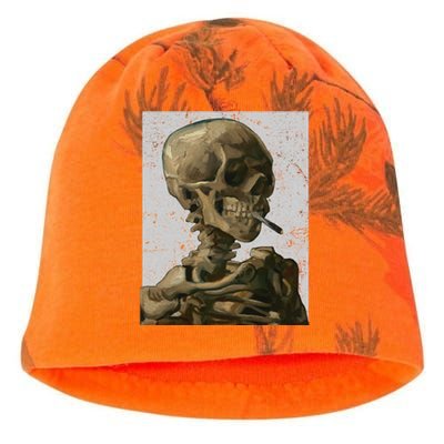 Vintage Van Gogh Skullgiftvan Gogh Head Of A Skeleton Halloween Cute Gift Kati - Camo Knit Beanie