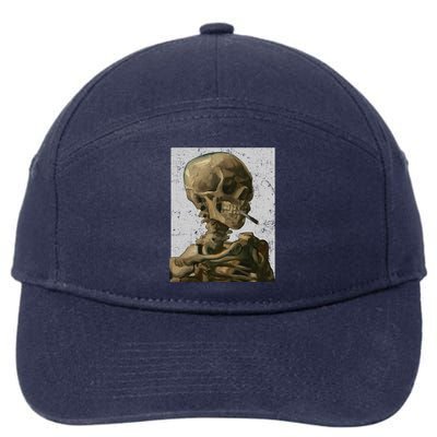 Vintage Van Gogh Skullgiftvan Gogh Head Of A Skeleton Halloween Cute Gift 7-Panel Snapback Hat