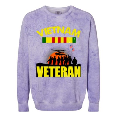 Vietnam Veterans Grumpy Old Vietnam Veteran Colorblast Crewneck Sweatshirt