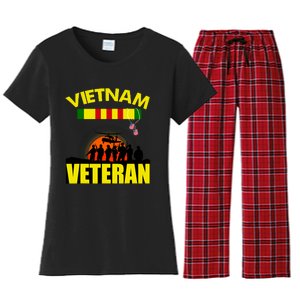 Vietnam Veterans Grumpy Old Vietnam Veteran Women's Flannel Pajama Set