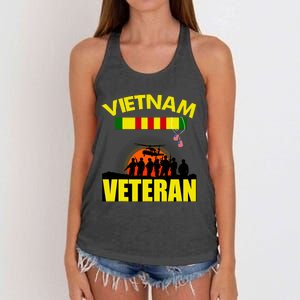 Vietnam Veterans Grumpy Old Vietnam Veteran Women's Knotted Racerback Tank