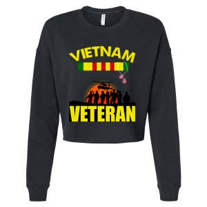 Vietnam Veterans Grumpy Old Vietnam Veteran Cropped Pullover Crew