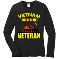 Vietnam Veterans Grumpy Old Vietnam Veteran Ladies Long Sleeve Shirt