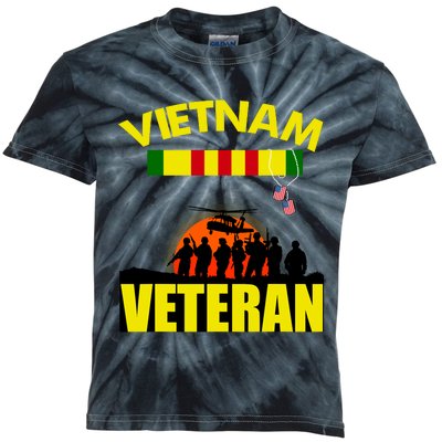 Vietnam Veterans Grumpy Old Vietnam Veteran Kids Tie-Dye T-Shirt