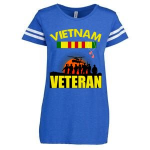 Vietnam Veterans Grumpy Old Vietnam Veteran Enza Ladies Jersey Football T-Shirt