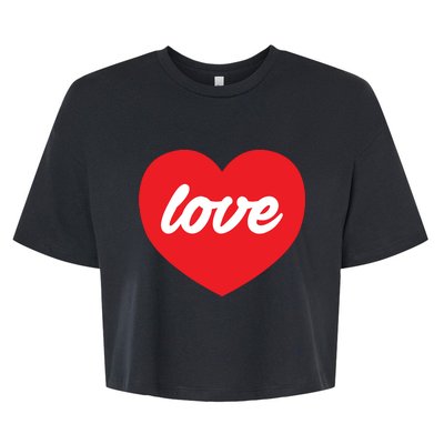 Valentines Valentines Gifts Bella+Canvas Jersey Crop Tee