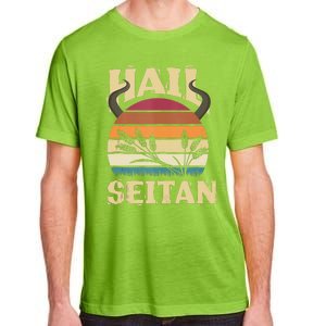 Vaganism Vegetarian Hail Seitan Joke Adult ChromaSoft Performance T-Shirt