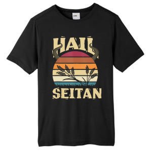 Vaganism Vegetarian Hail Seitan Joke Tall Fusion ChromaSoft Performance T-Shirt