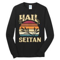 Vaganism Vegetarian Hail Seitan Joke Tall Long Sleeve T-Shirt