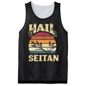 Vaganism Vegetarian Hail Seitan Joke Mesh Reversible Basketball Jersey Tank