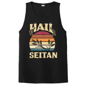 Vaganism Vegetarian Hail Seitan Joke PosiCharge Competitor Tank