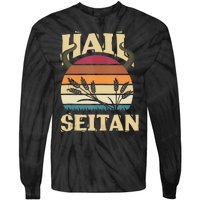 Vaganism Vegetarian Hail Seitan Joke Tie-Dye Long Sleeve Shirt