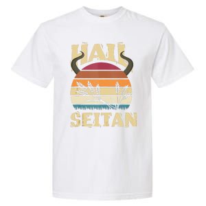 Vaganism Vegetarian Hail Seitan Joke Garment-Dyed Heavyweight T-Shirt