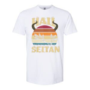 Vaganism Vegetarian Hail Seitan Joke Softstyle CVC T-Shirt