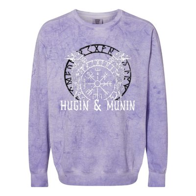 Viking Vanheimr Hugin & Munin Odin Colorblast Crewneck Sweatshirt