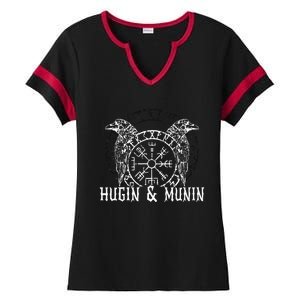 Viking Vanheimr Hugin & Munin Odin Ladies Halftime Notch Neck Tee