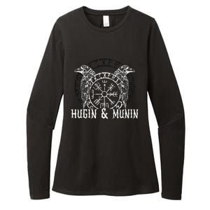 Viking Vanheimr Hugin & Munin Odin Womens CVC Long Sleeve Shirt