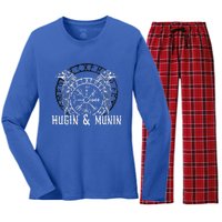 Viking Vanheimr Hugin & Munin Odin Women's Long Sleeve Flannel Pajama Set 