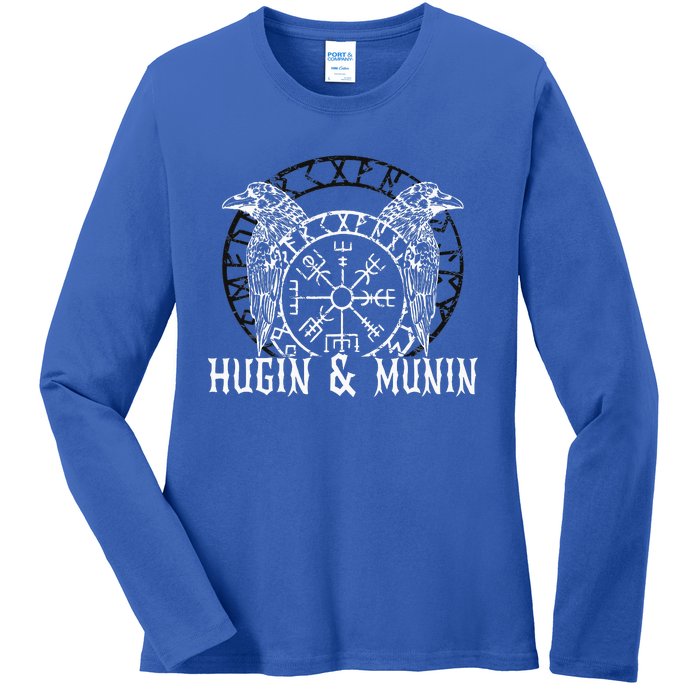 Viking Vanheimr Hugin & Munin Odin Ladies Long Sleeve Shirt