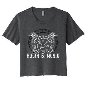 Viking Vanheimr Hugin & Munin Odin Women's Crop Top Tee