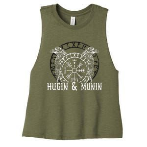 Viking Vanheimr Hugin & Munin Odin Women's Racerback Cropped Tank