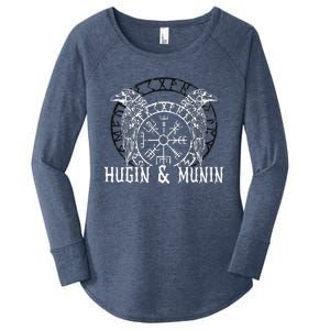 Viking Vanheimr Hugin & Munin Odin Women's Perfect Tri Tunic Long Sleeve Shirt