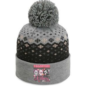 Valentine Vibes Horror Characters Funny Scary Valentine's Day The Baniff Cuffed Pom Beanie