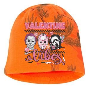 Valentine Vibes Horror Characters Funny Scary Valentine's Day Kati - Camo Knit Beanie