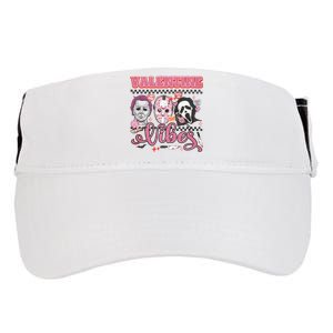 Valentine Vibes Horror Characters Funny Scary Valentine's Day Adult Drive Performance Visor