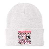 Valentine Vibes Horror Characters Funny Scary Valentine's Day Knit Cap Winter Beanie