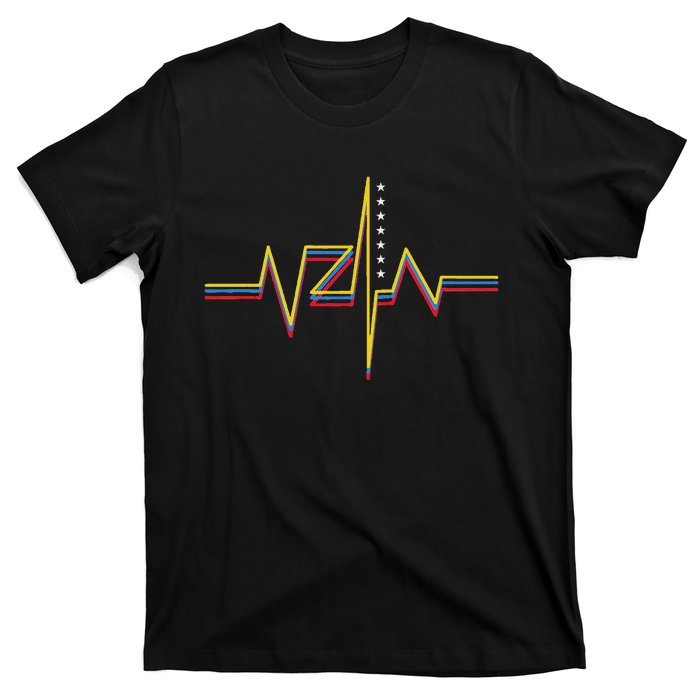 Venezuela Vzla Heart Flag T-Shirt