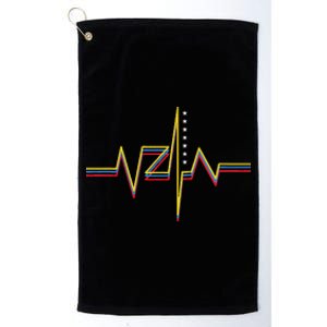 Venezuela Vzla Heart Flag Platinum Collection Golf Towel