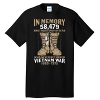 Vietnam Veteran In Memory The War Vietnam Gift Tall T-Shirt