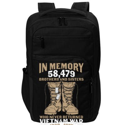 Vietnam Veteran In Memory The War Vietnam Gift Impact Tech Backpack