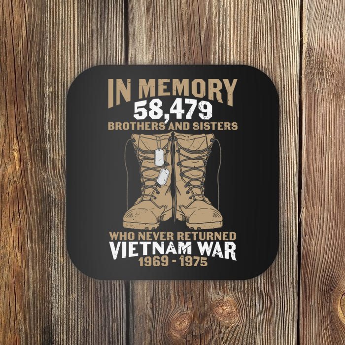 Vietnam Veteran In Memory The War Vietnam Gift Coaster