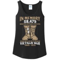 Vietnam Veteran In Memory The War Vietnam Gift Ladies Essential Tank