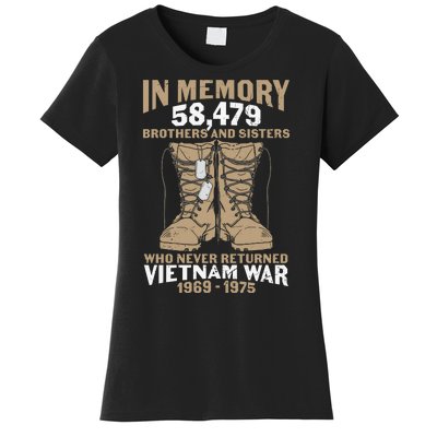 Vietnam Veteran In Memory The War Vietnam Gift Women's T-Shirt