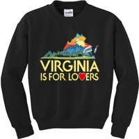 Vintage Virginia Is For The Lovers Kids Sweatshirt