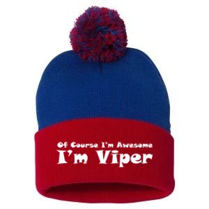 Viper Pom Pom 12in Knit Beanie