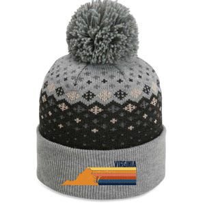 Retro Vintage Virginia The Baniff Cuffed Pom Beanie