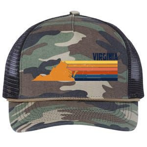 Retro Vintage Virginia Retro Rope Trucker Hat Cap