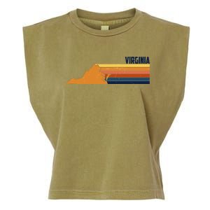 Retro Vintage Virginia Garment-Dyed Women's Muscle Tee